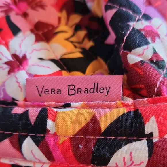 Vera Bradley Pink and Orange Floral Tote Bag - Picture 2 of 8